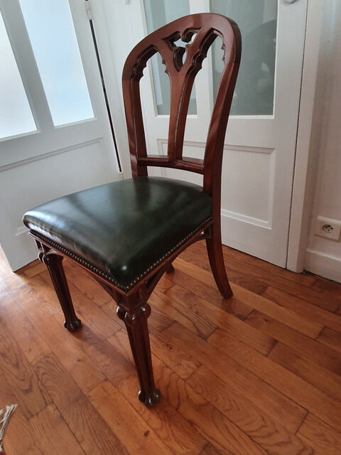 Table and 6 chairs in mahogany from Cuba Victorian era 1840