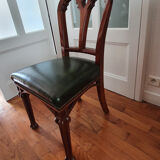 Table and 6 chairs in mahogany from Cuba Victorian era 1840