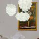 Large Japanese Style Hand-folded White Paper Pendant Light "Amaea", Sonobe Light