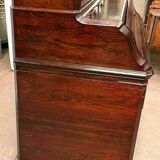 Napoleon III desk in rosewood with caissons and bleachers XIX century