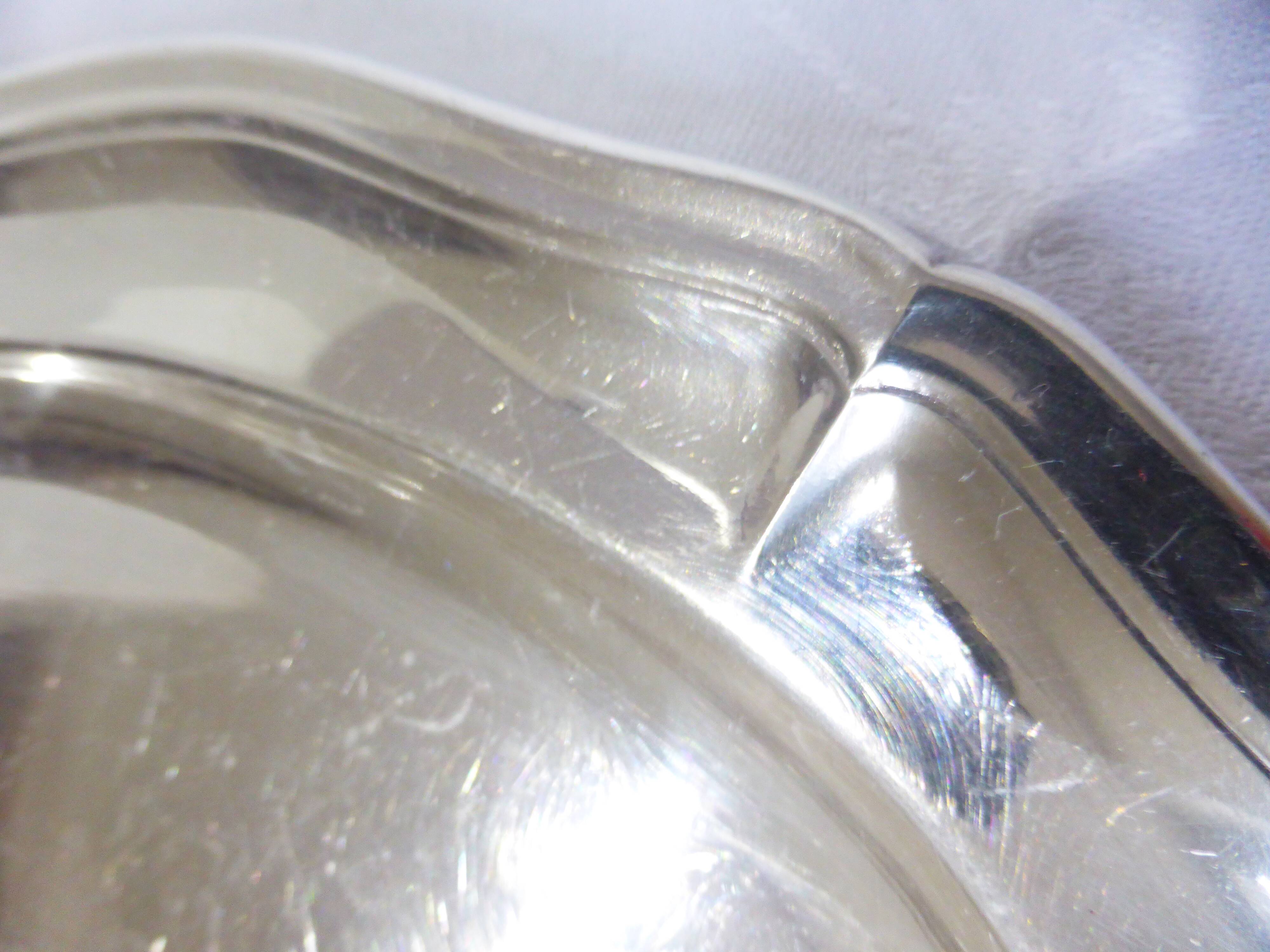 Oval dish Ercuis in silver metal