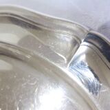 Oval dish Ercuis in silver metal