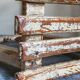 Patinated workshop stool old early twentieth century