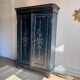 Biedermeier wardrobe hand-painted with Dutch folklore Hindelooper.