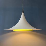 Suspension "witch's hat" white Danish Space Age Mid-Century