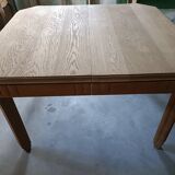 Renovated Art Deco dining table with extension.