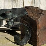 Wrought iron wall candle holder