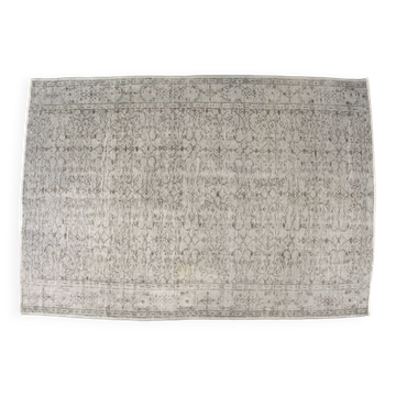 Tapis en laine vintage antique gris sku2384