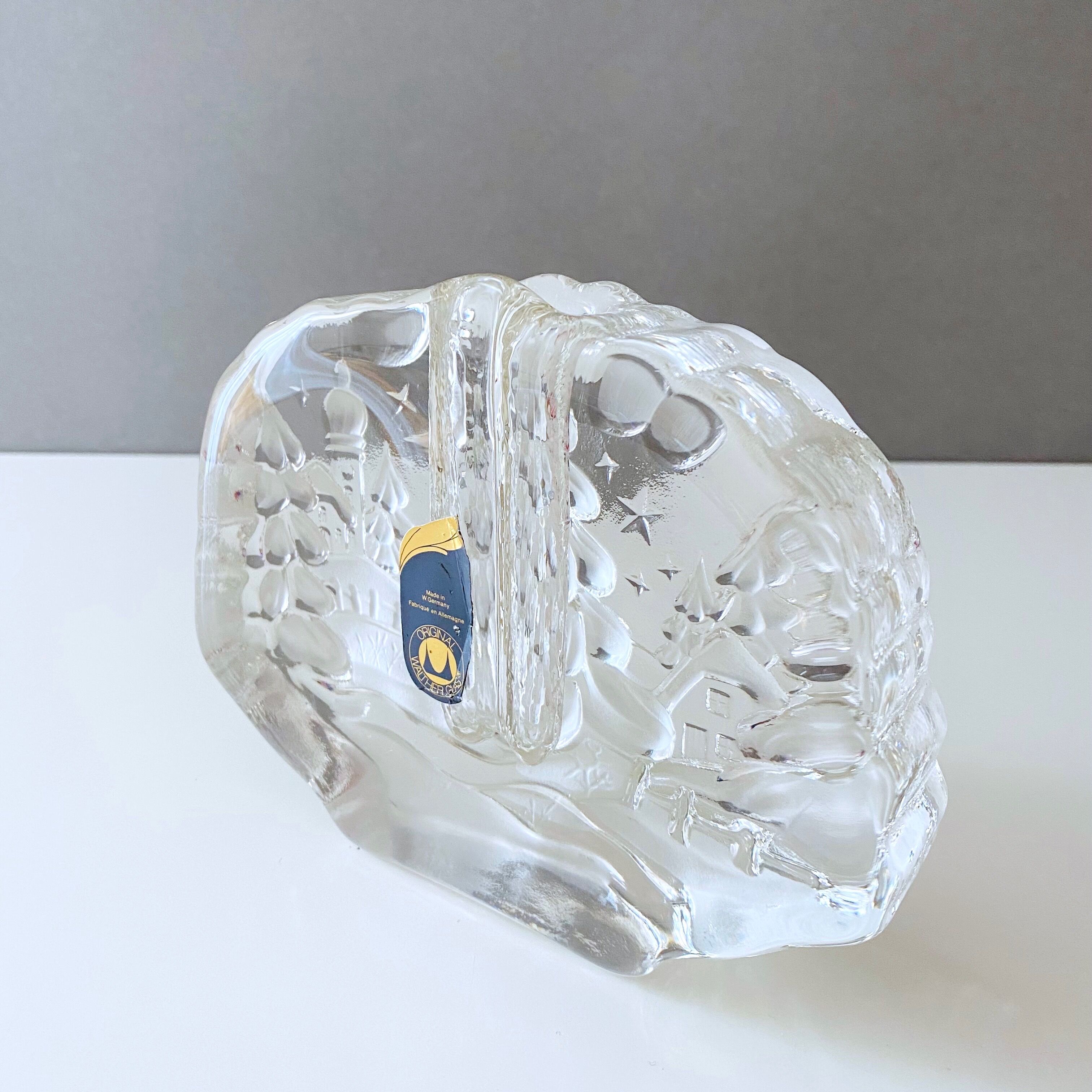 Mid Century Glass Solifleur Vase, Walther Glass