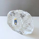 Vase solifleur en verre du milieu du siècle verre Walther