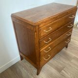 Vintage chest of drawers with compass feet