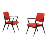 Fauteuils S5 attribués à Alfred Hendrickx pour Belform, Belgique, années 1950, ensemble de 2.