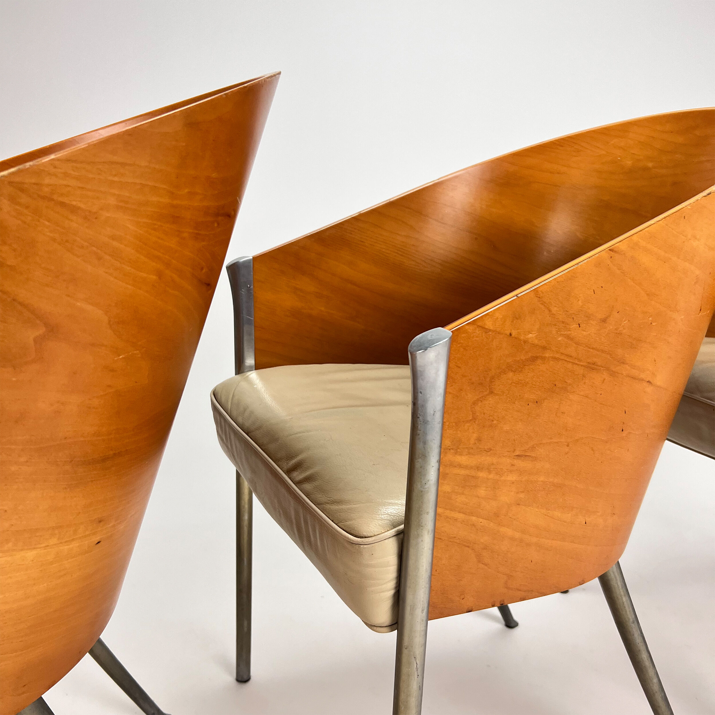 Set of 4 King Costes Dining chairs by Philippe Starck for Aleph, 1980s