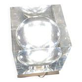 Crystal cube lamp by Baccarat by Robert Rigot — 1970s