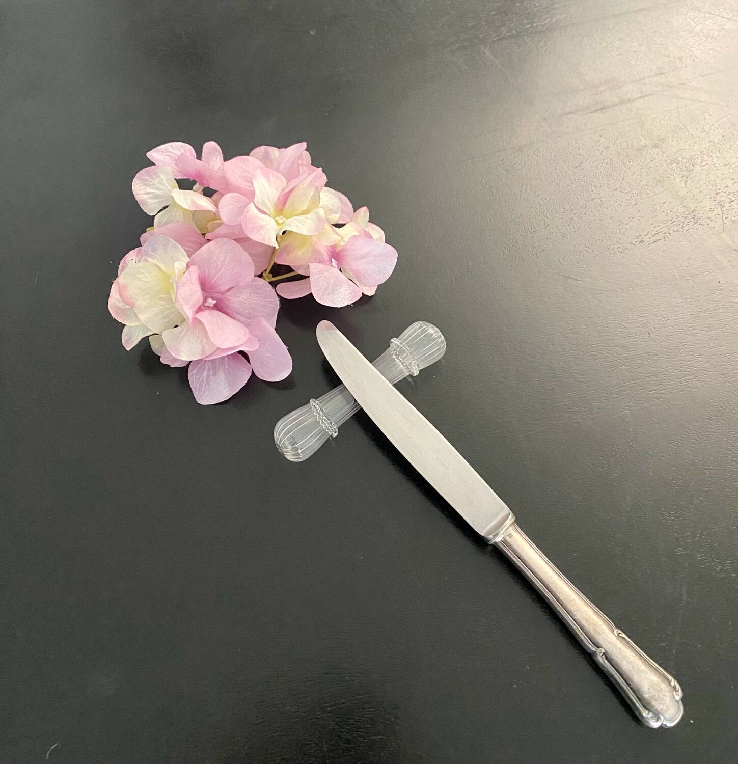 6 Venetian knife holders in blown glass