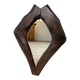 Brutalist wooden mirror 1900