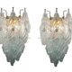 Appliques italiennes en verre de murano, ensemble de 2