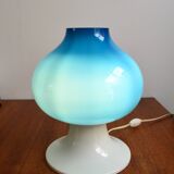 Scandinavian lamp Hans-Agne Jakobsson blue glass 60s