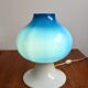 Lampe scandinave Hans-Agne Jakobsson verre bleu 60s