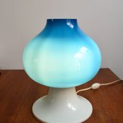 Scandinavian lamp Hans-Agne Jakobsson blue glass 60s