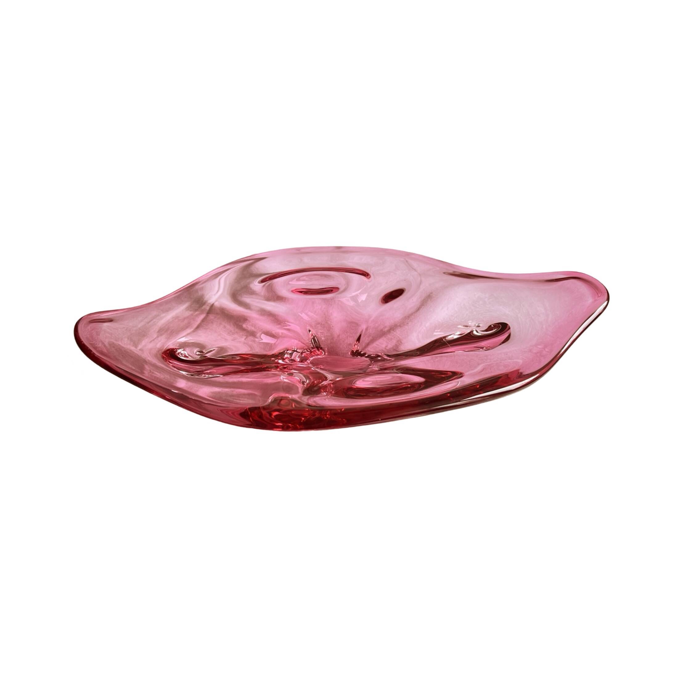 Large platter, designed by J. Hospodka, Chribska Sklarna, Czechoslovakia, 1