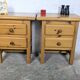 Paire de chevets en pin massif vintage