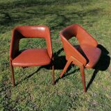 Pair of shell armchairs n°634 by Michel Ducaroy for Roset SNA