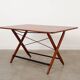 Folding teak table, Italian design, 1970s, made in Italy