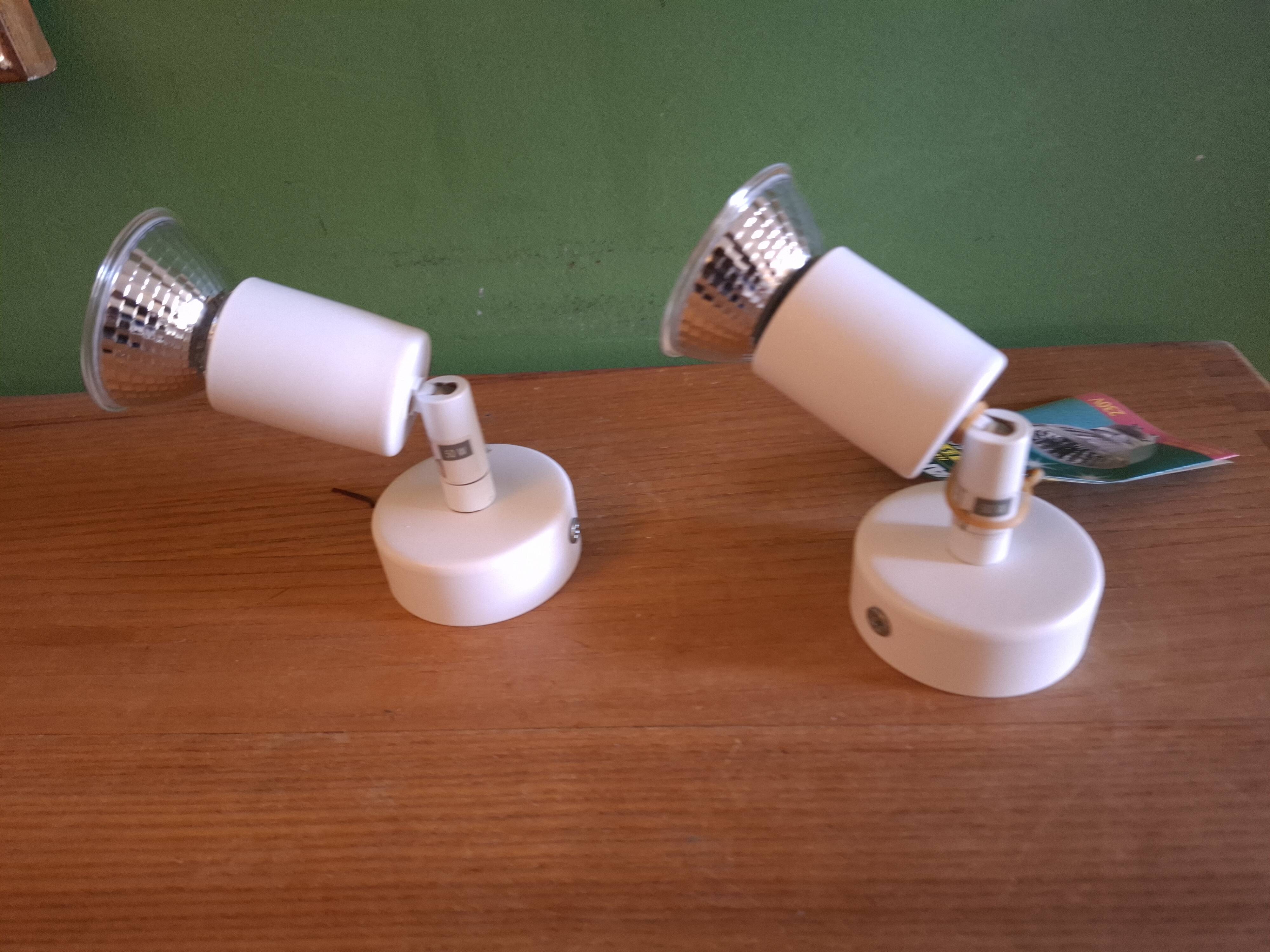 Two spotlights, wall lights, vintage 90s