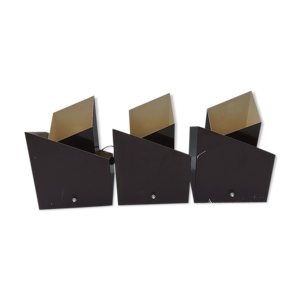 set de 3 lampes métal