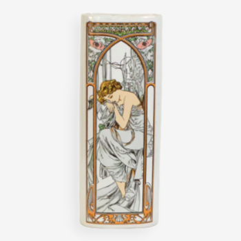 Wall vase after Alfons Mucha