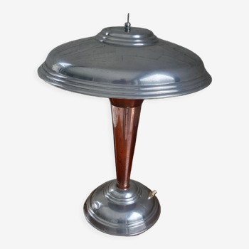 Lampe champignon cuivre et aluminium