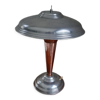 Copper and aluminum mushroom lamp