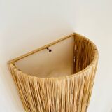 Raffia wall light