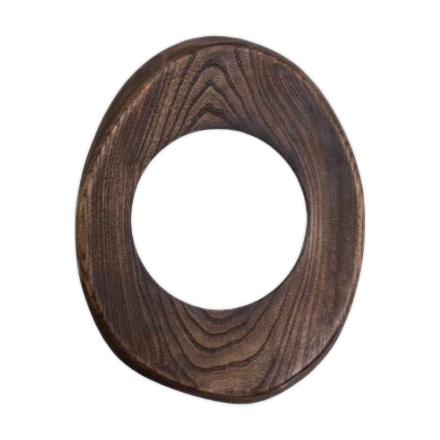 Free-form wooden mirror 1960