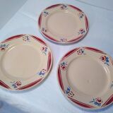 3 Lunéville dessert plates