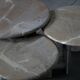 Set of 3 marble coffee tables - Italy 1970s
