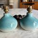 Paire de lampes en céramique vintage