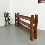 70s modernist shelf in solid elm