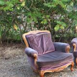 Two voltaire armchairs