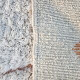 Beni Ouarain rug 300x200 cm – Thick ivory wool, diamond patterns