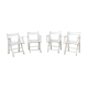 Salon de jardin en bois, 4 fauteuils