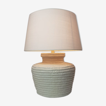 ceramic lamp in the shape of a basket