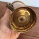 Night Candle Holder Brass Chiseled Blown Glass Night Light 19th Century
