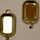 Pair of Swedish brass wall sconces from the mid-century.