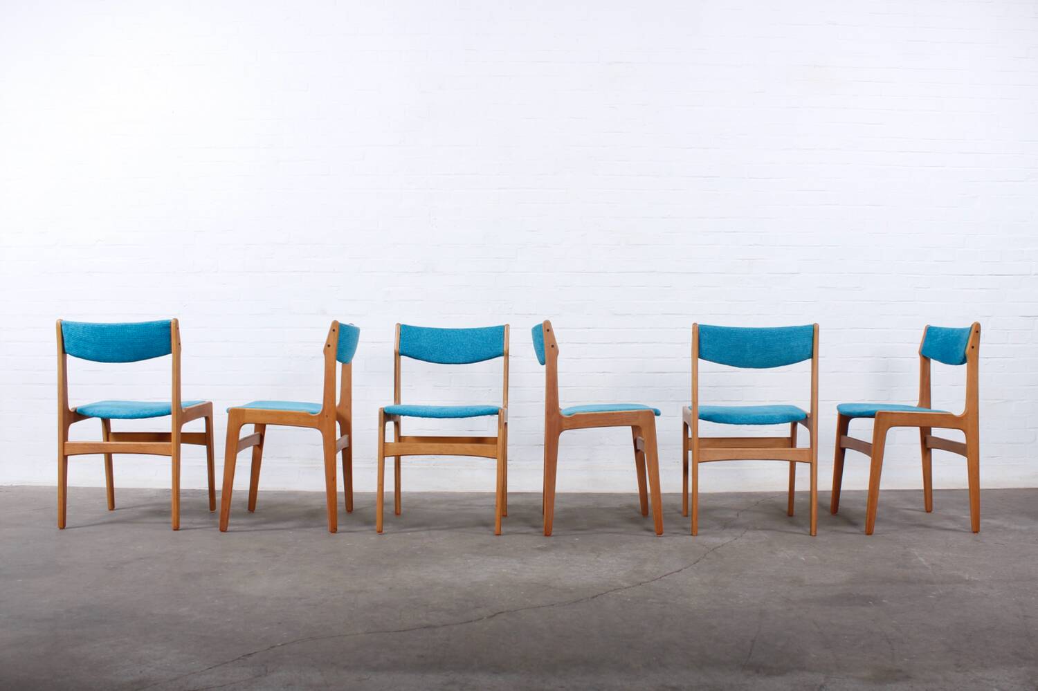 Vintage 6er Set Stühle Erik Buch Danish Mid Century 50er 60er