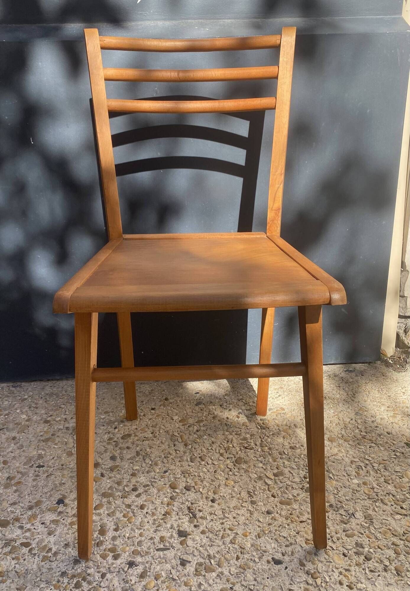 6 wooden chairs in Scandinavian style