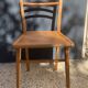 6 wooden chairs in Scandinavian style