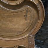 Antique carved wooden headboard, Louis XV style – early 20th century