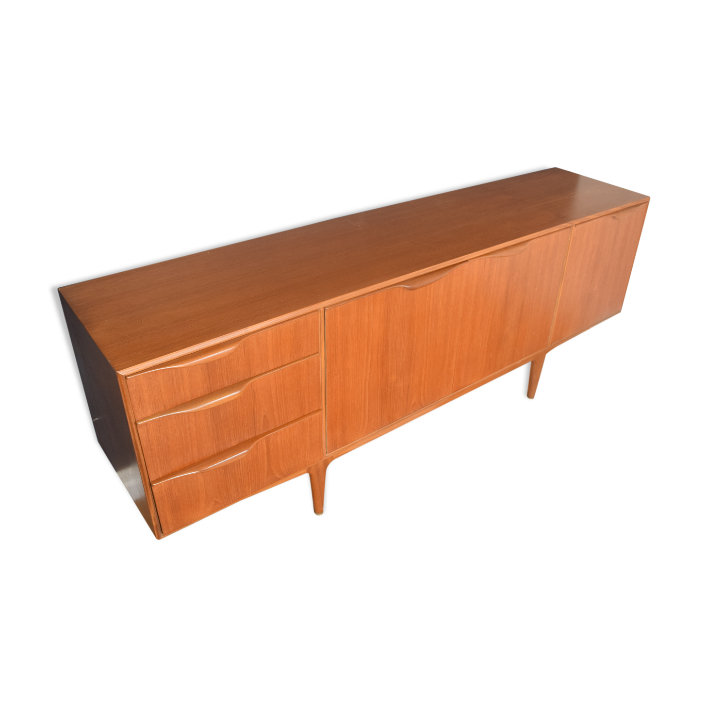 Restored Teak 1960s Long Mcintosh Dunvegan Teak Sideboard